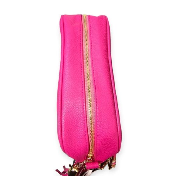"The Sunday Bruncher" Hot Pink Cosmopolitan Camera Style Adjustable Strap Bag - Picture 6 of 16
